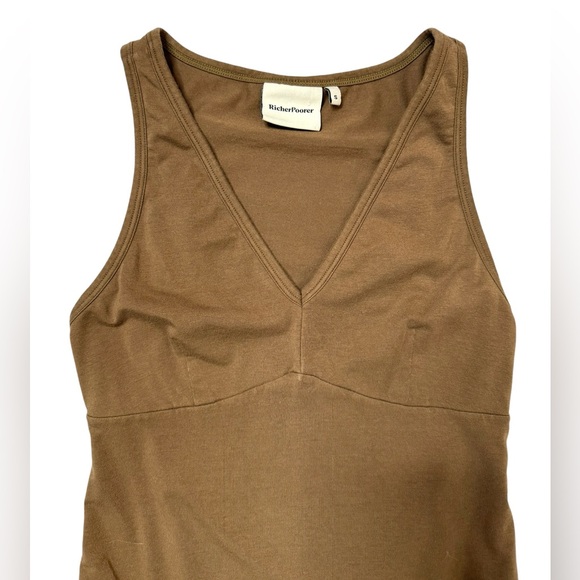 Richer Poorer | Women's Soft Stretch Modal V-Neck Bodysuit in Woodgrain Small - Picture 4 of 10